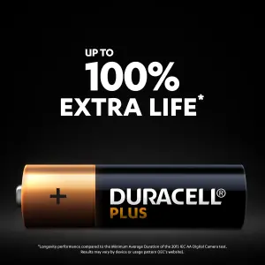 Duracell Plus AA Batteries, Pack of 8