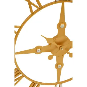 Interiors by Premier Vitus Gold Silver Wall Clock