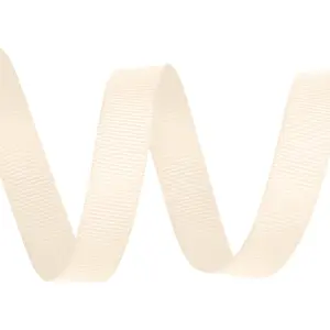 Neel Blue Grosgrain Ribbon, Cream - 38mm x 10 Metres