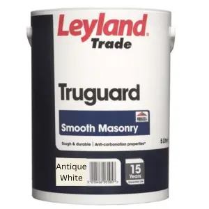 Leyland Antique White Truguard Masonry Paint 5L