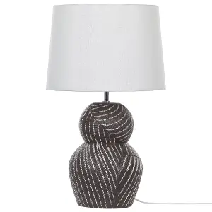 Ceramic Table Lamp Black GUAPORE