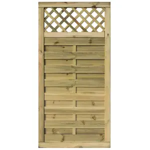 3 x 6 Pressure Treated Lattice Infill Flat Screen Gate