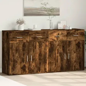 Oree 79cm Sideboard (Set of 2) Smoked Oak