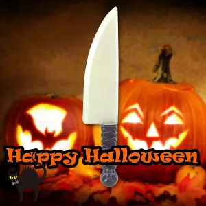 Halloween Weapon Prop Glow In The Dark Prop Trick or Treat Party 39.7cm