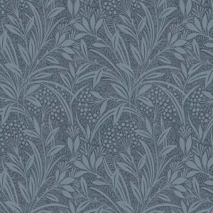 Laura Ashley Barley Dusky seaspray Leaf Smooth Wallpaper Sample