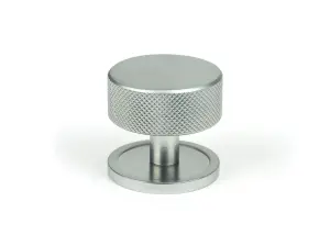 From The Anvil Satin Chrome Brompton Cabinet Knob - 38mm (Plain)