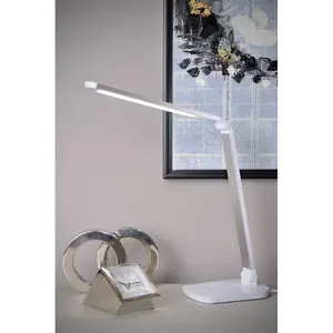 Lucide Vario Led Modern Desk Lamp - LED Dim to warm - 1x8W 2700K/6000K - White