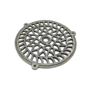 Oakcrafts - Antique Cast Iron Round Tabs Air Vent Extraction Cover - 200mm