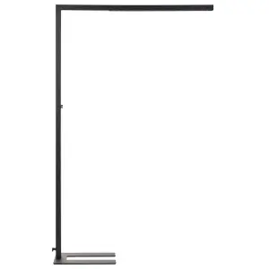 Metal LED Floor Lamp Black SAGITTA