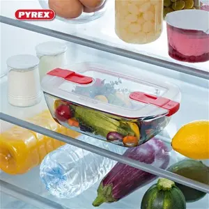 Pyrex Rectangular Oven Dish With Lid, Clear, Glass