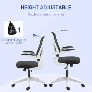 Vinsetto Mesh Office Chair Computer Chair with Swivel Wheels for Home Office