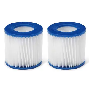 sweeek. Pack of 2 type 1 pool pump filter cartridges Pool filter cartridge 80x80x90 cm