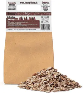 Fresh Grills Smokehouse Essentials Wood Chips 0.7kg -Hickory