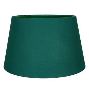 Traditional Linen Fabric Drum Shade for Pendant & Lampshade Forest / 19cm H x 30cm W x 30cm D