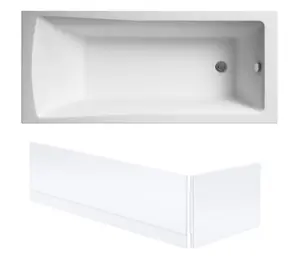 Square Single Ended Bath, Front and End Panels - 1700 x 700mm