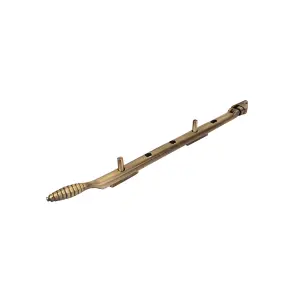 Dart Reeded Brass Window Stay 12" (300mm) - Antique Brass