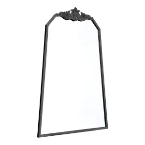 Wall Mounted Black Metal Framed Decorative Framed Mirror W 600mm x H 900mm