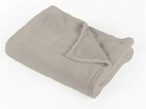 Argos Home Super Soft Fleece Throw - 125x150cm - Taupe