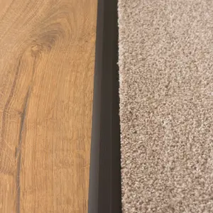 Anodised aluminium z edge carpet profile door floor bar trim 1000mm x 35mm c69 brown