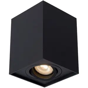 CGC SASHA Black Square Surface Mount Tilt Ceiling Spotlight