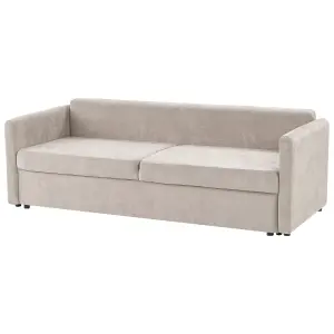 Sofa Bed BLEIK Light Beige with Storage