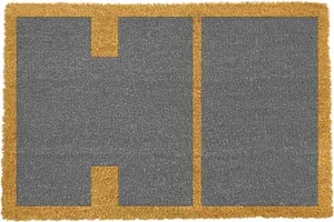 Grey Large Lettered Hi Doormat