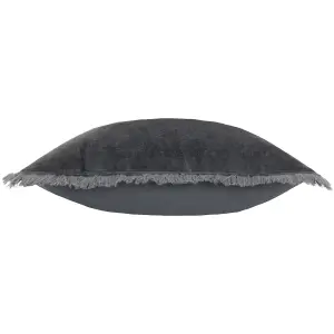 Yard Jaye Velvet Fringed Feather Rich Cushion