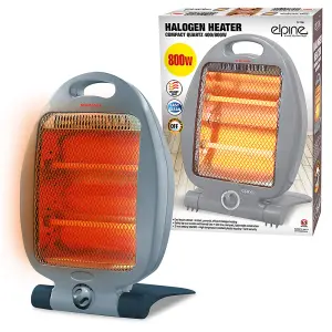 2 X 800W 2 Bars Halogen Heater - Instant Heat With Two Settings Ideal For Winter  Home, Office, Living Room, Caravan, Garages