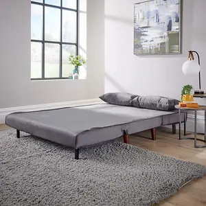 Home Source Morella Grey Double Sofa Bed