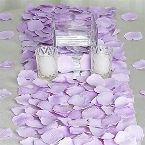 500pcs Light Purple Silk Rose Petals Wedding Mothers Day Wedding Confetti Anniversary Table Decorations