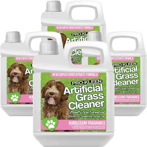 Pro-Kleen Artificial Grass Cleaner for Dogs and Pet Friendly Cruelty Free Disinfectant with Deodoriser 4 in 1-10:1 4L