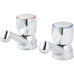 GoodHome Calp Traditional Basin Pillar Tap