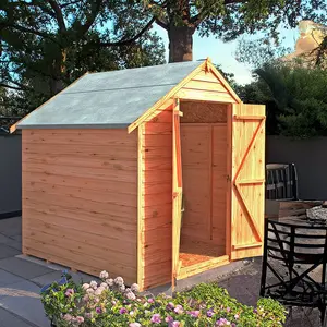 6 Ft. W x 6 Ft. D Garden Value Overlap Apex Shed No