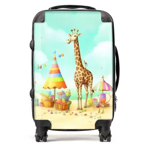 Giraffe On A Beach Holiday Suitcase - Cabin