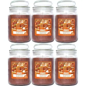 Airpure Scented Candle Jar Gingerbread Fragrance 510gm x 6