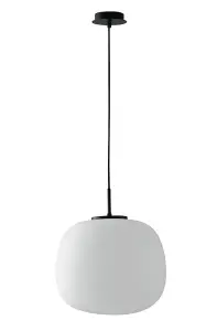 Luminosa Tolomeo Globe Ceiling Pendant, Black Opal, E27