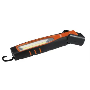 Draper  COB/SMD LED Rechargeable Inspection Lamp, 7W, 700 Lumens, Orange 11761