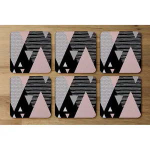 Square 6 Piece Coaster Set (Set of 6)