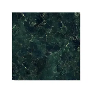 Deep Green Quartz Effect Premium Glass Kitchen Splashback W700mm x H750mm