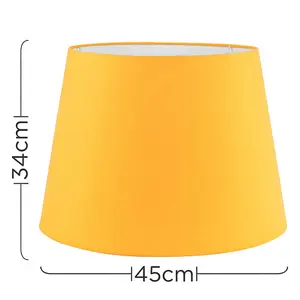 ValueLights Aspen Modern Yellow Fabric Table Floor Light Shade