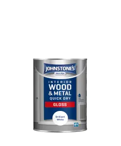 Johnstone's Quick Dry Gloss Brilliant White 1.25L