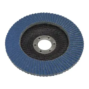 Sealey Flap Disc Zirconium 125mm 22mm Bore 80 Grit Abrasive Flaps FD12580