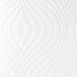 Superfresco Paintable Curvy White Textured Durable Wallpaper