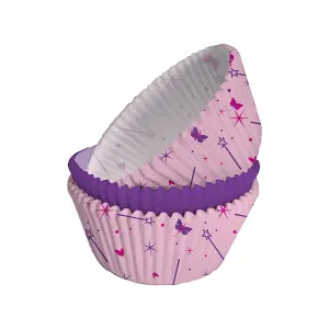 Creative Party Fairy Muffin and Cupcake Cases (Pack of 75) Pink/Purple (One Size)