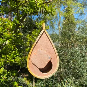 Hanging Teardrop Bird Nest Box, Insect Hotel & Butterfly House Wildlife Care Set