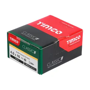 TIMCO Classic Multi-Purpose Countersunk Gold Woodscrews - 4.0 x 16 (200pcs)