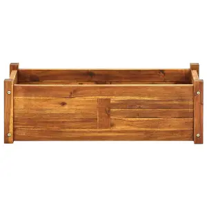 Berkfield Garden Raised Bed Acacia Wood 76x27.6x25 cm