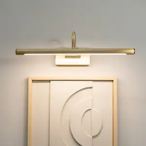 ValueLights Alana Integrated LED Picture Wall Light IP44 Bathroom - Gold