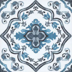 Floorpops Marrakesh Blue Peel and Stick Floor Tiles FP3932