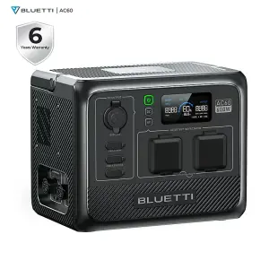 BLUETTI AC60 600W 403Wh Portable Power station for camping & outdoor+Drone charging